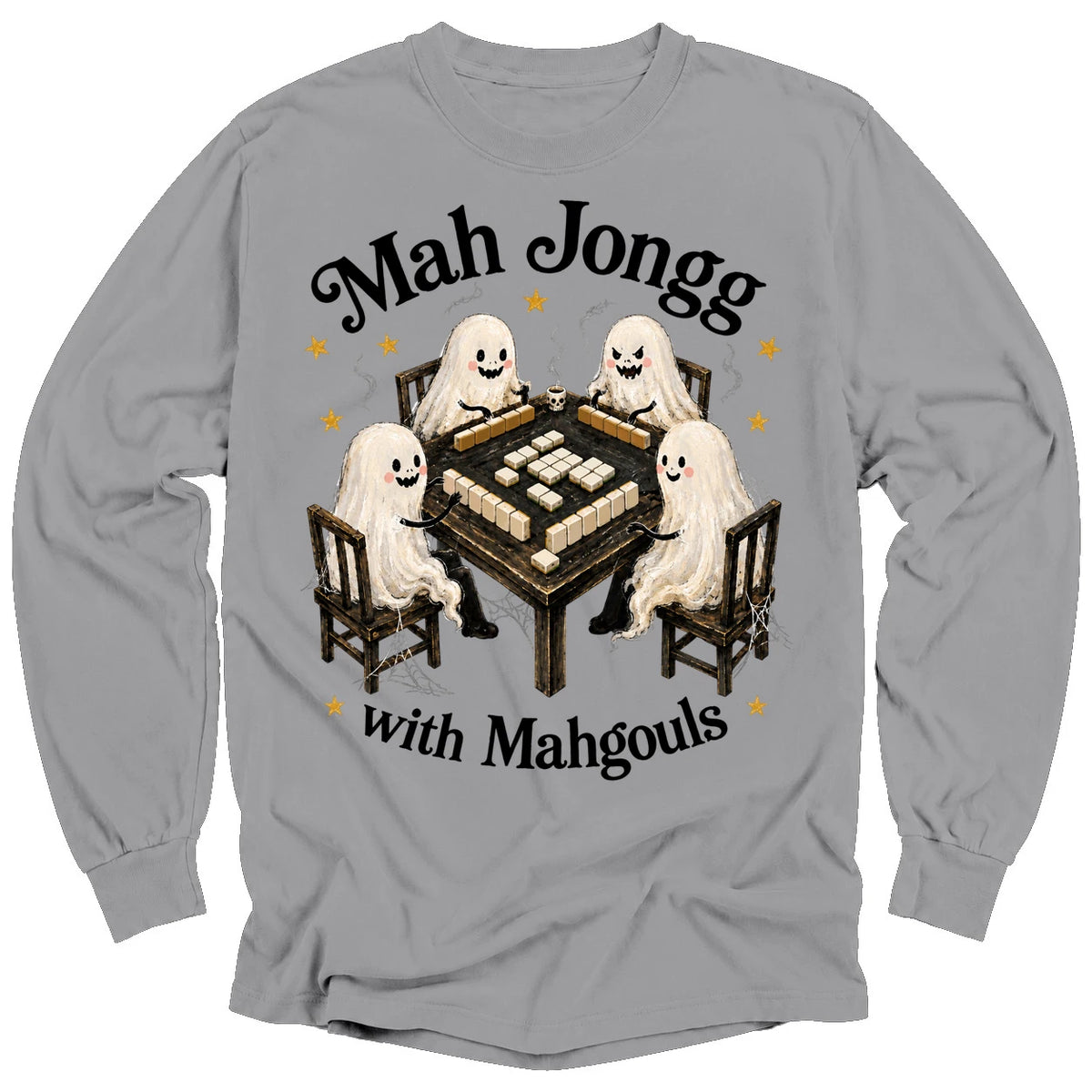 Mahjong with Mahgouls Long Sleeve T-shirt