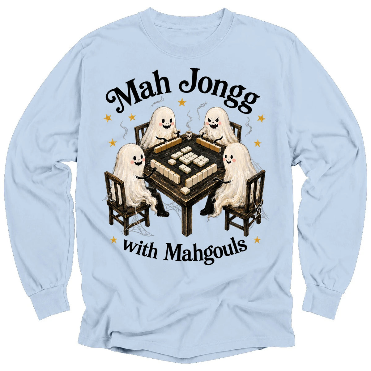 Mahjong with Mahgouls Long Sleeve T-shirt