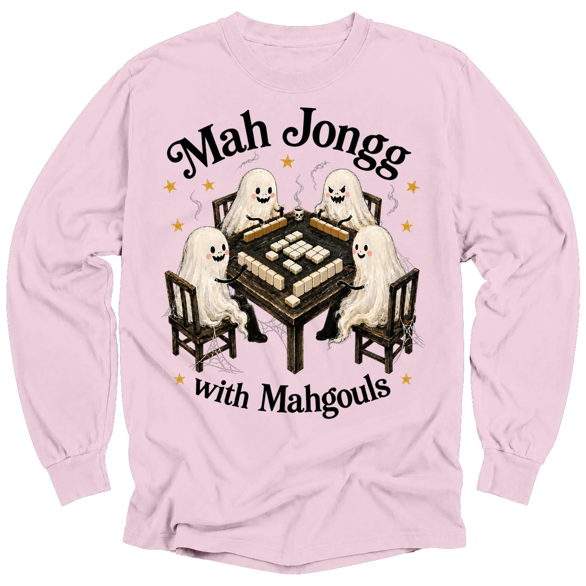 Mahjong with Mahgouls Long Sleeve T-shirt