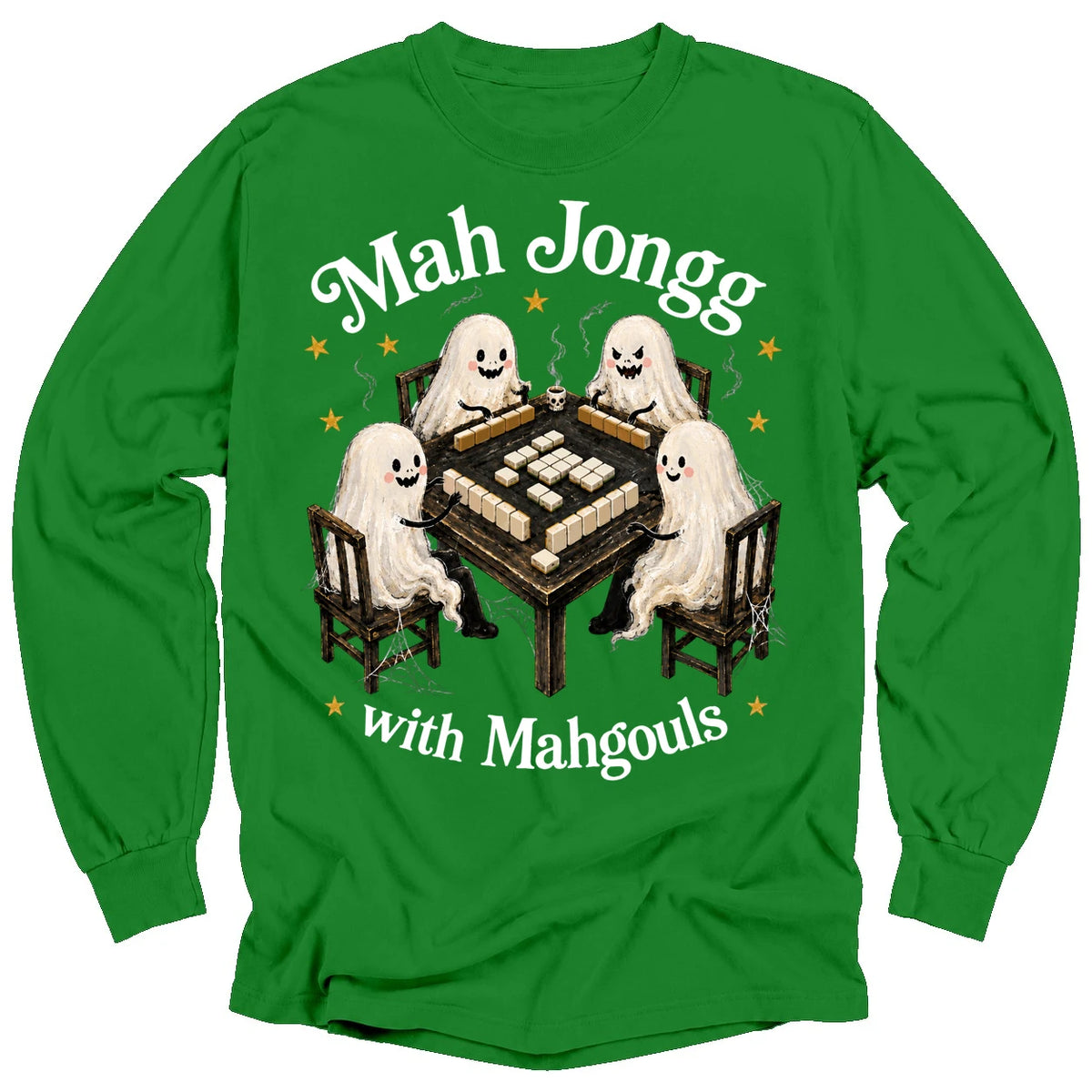 Mahjong with Mahgouls Long Sleeve T-shirt