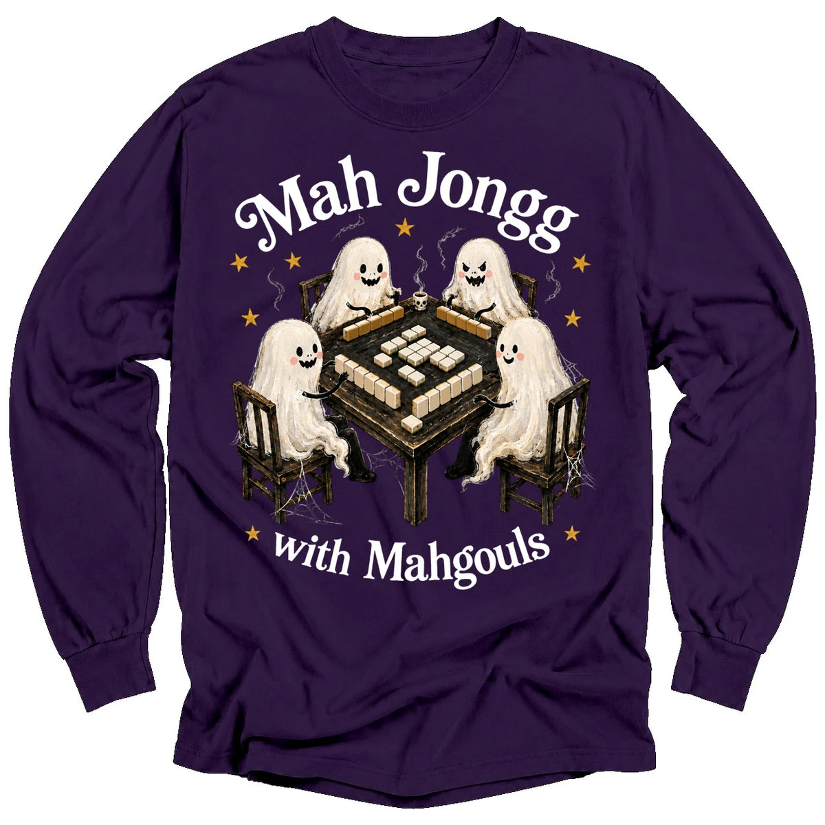 Mahjong with Mahgouls Long Sleeve T-shirt