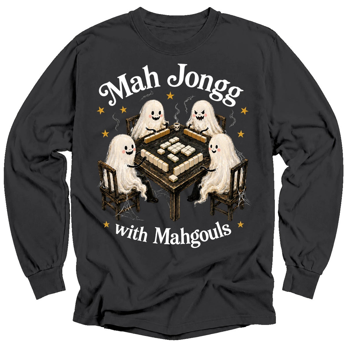 Mahjong with Mahgouls Long Sleeve T-shirt