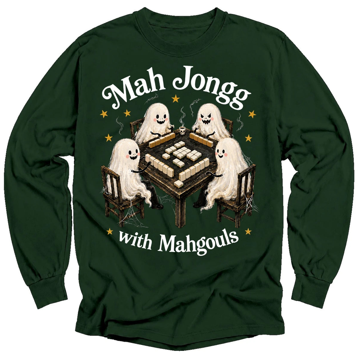 Mahjong with Mahgouls Long Sleeve T-shirt