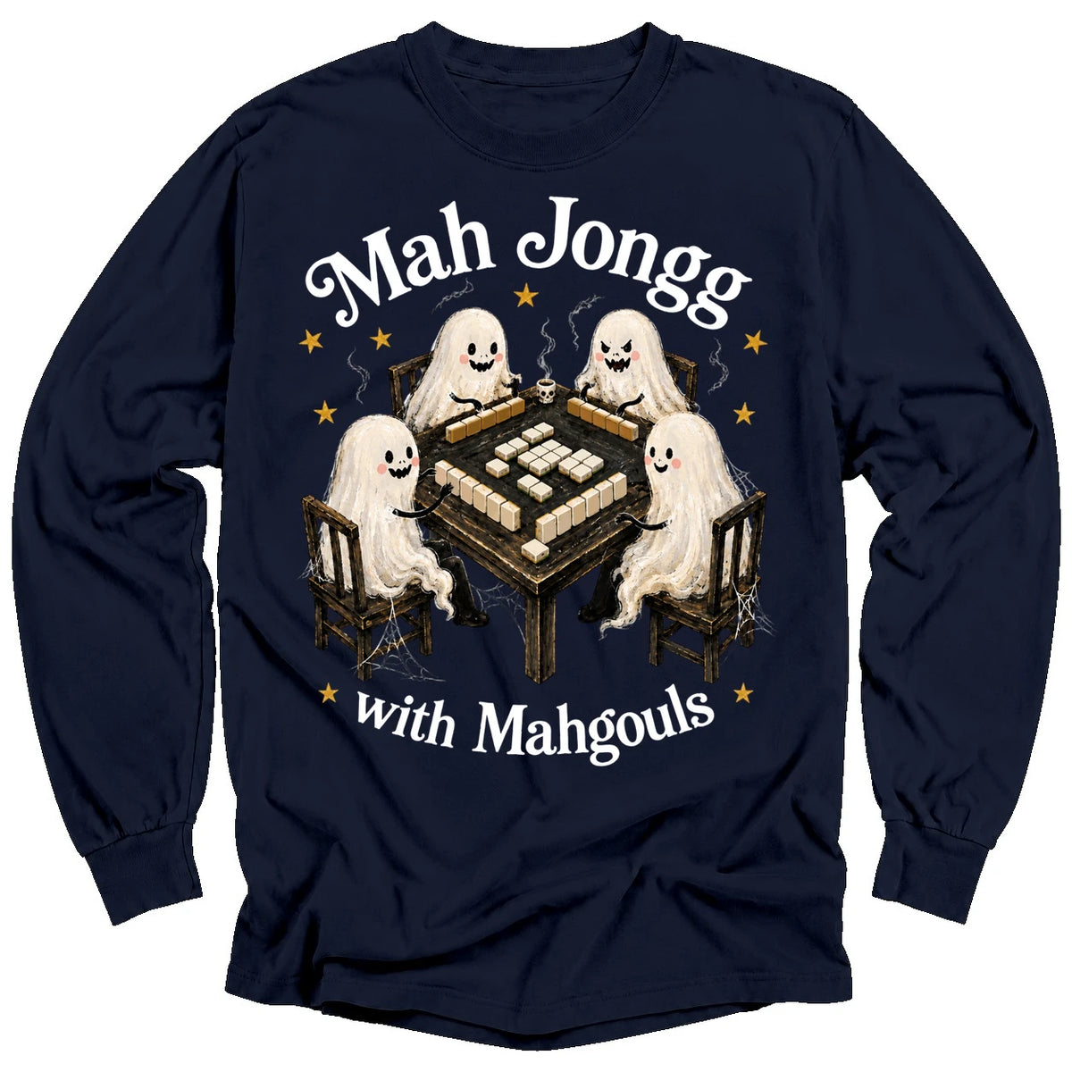 Mahjong with Mahgouls Long Sleeve T-shirt