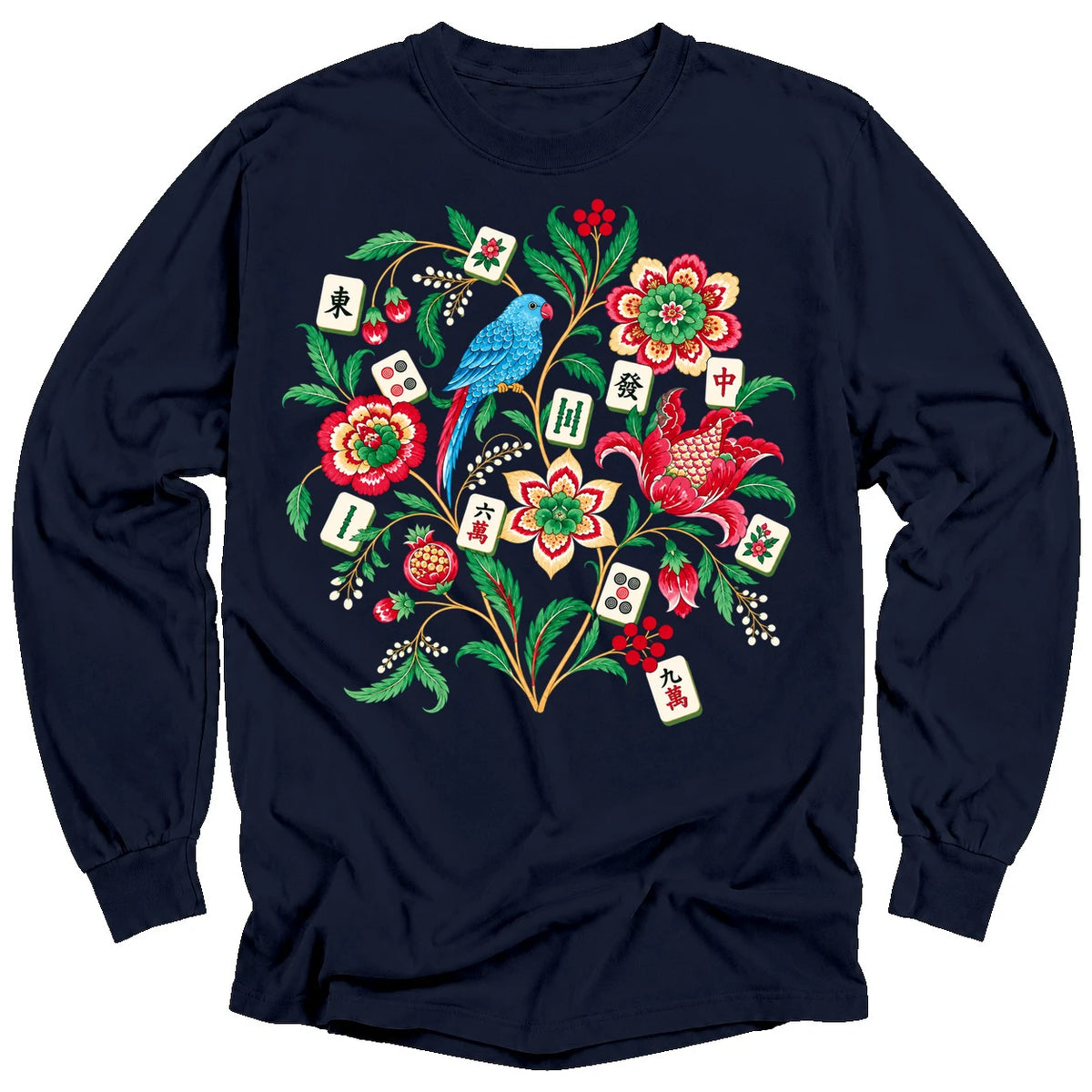 Otomi Mahjong Long Sleeve T-shirt