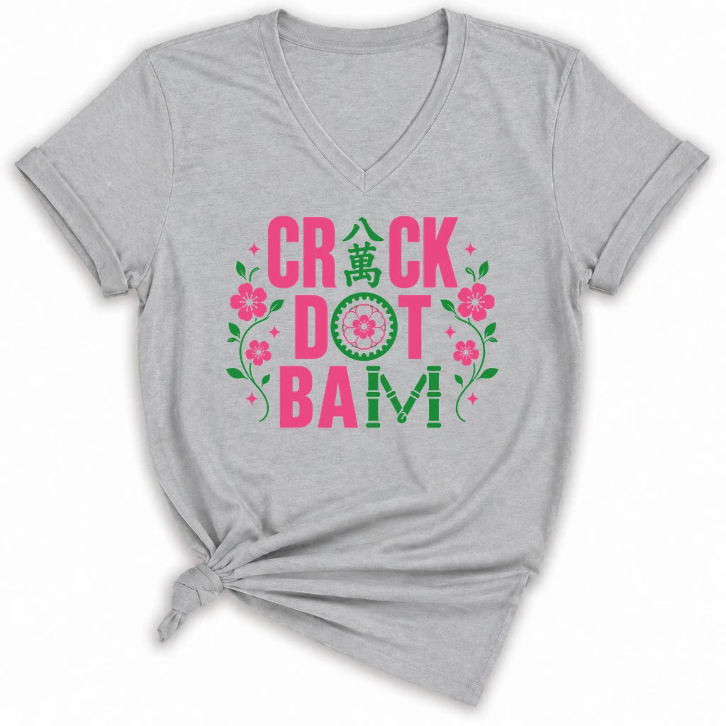 Crack Dot Bam Lady V-neck