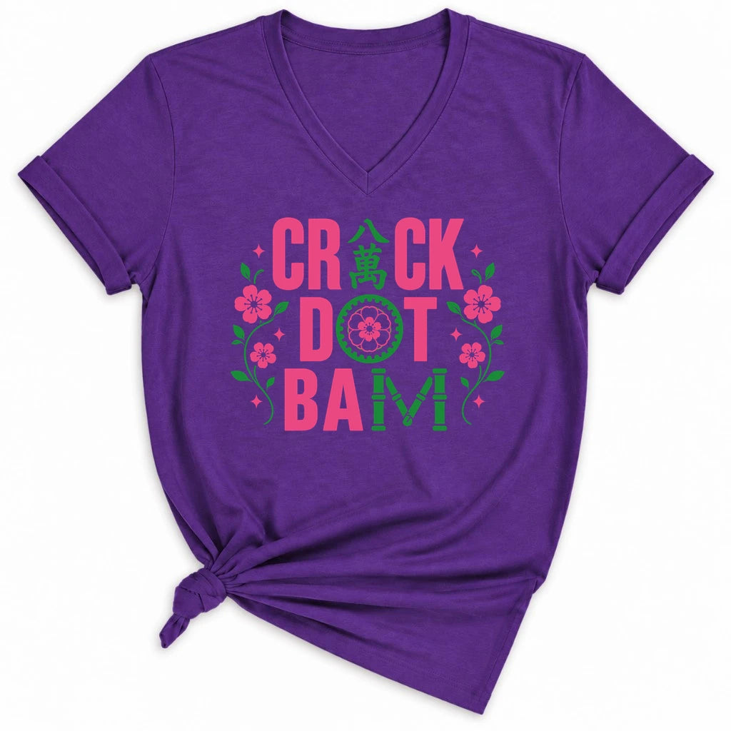 Crack Dot Bam Lady V-neck