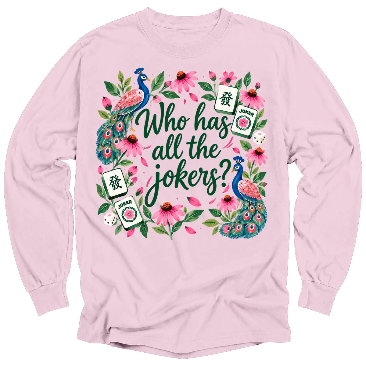 Who has all the winning tiles Long Sleeve T-shirt